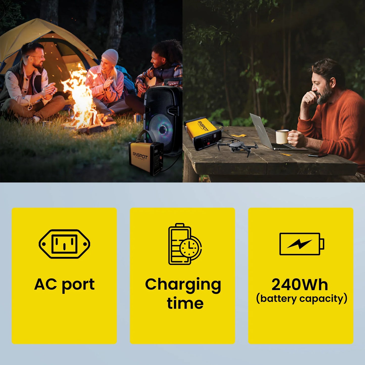 On Spot 200W Portable Power Station <br> Made in India Portable Inverter