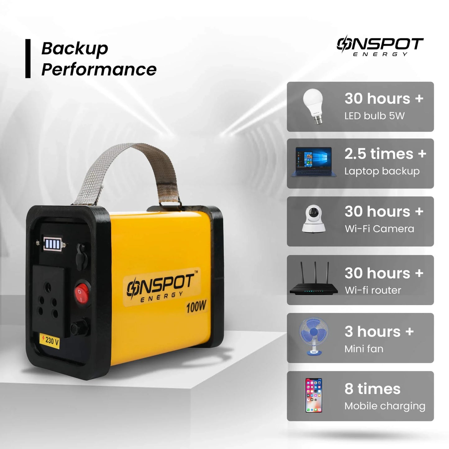 On Spot 100W Portable Power Station Made in India Portable Inverter